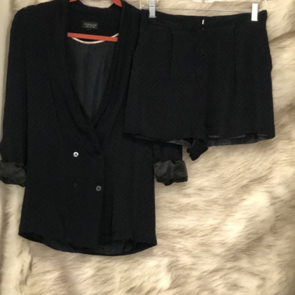 Navy Shorts Fashion Blazer Set - Picture 2 of 6